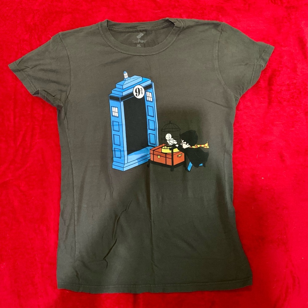 Teefury Harry Potter/ Doctor Who shirt